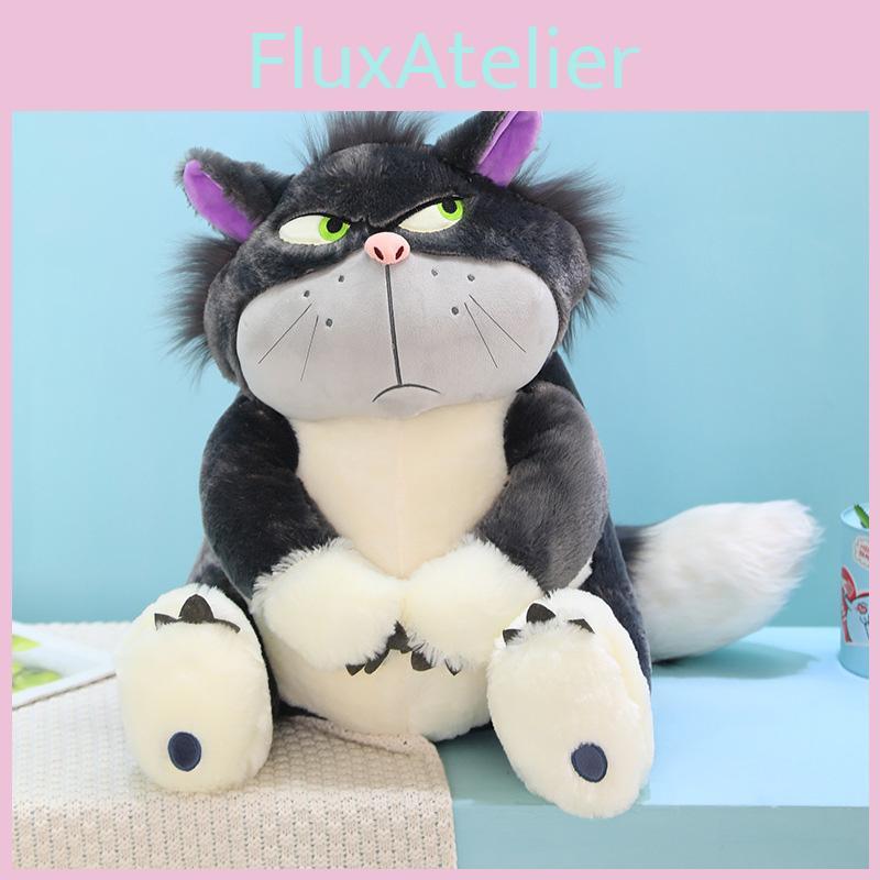 Cute Grey Short Plush Lucife Cat Doll Stuffed Animal Toy For Teenagers 30/45/60/80cm