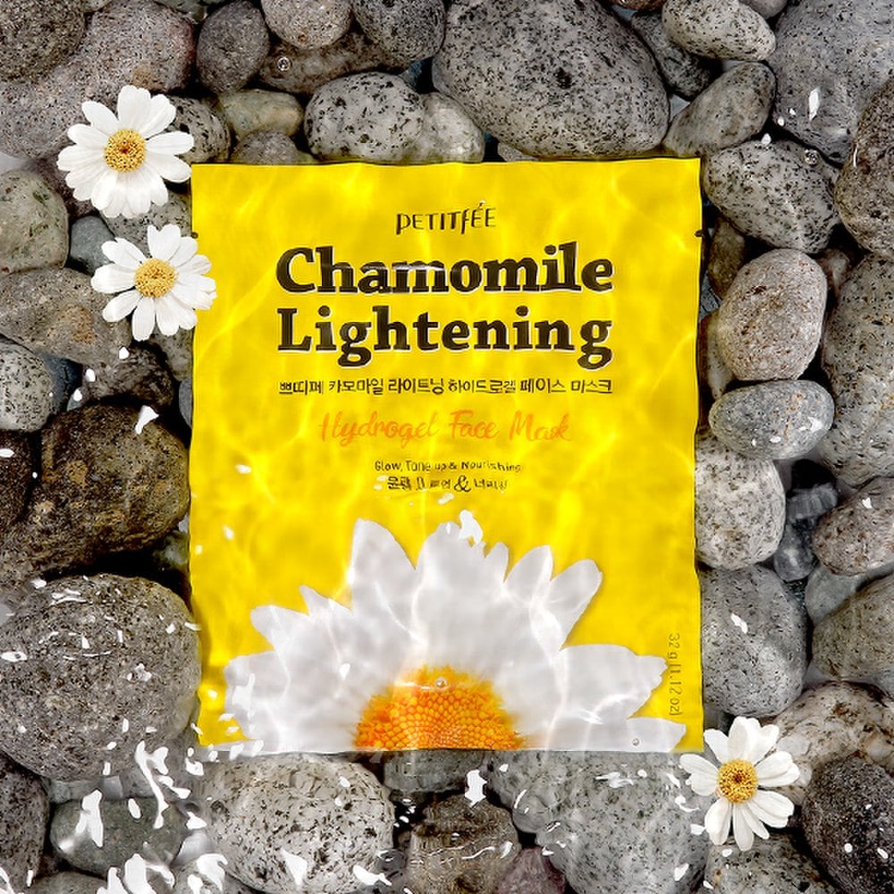 Petitfee Chamomile Lightening Hydrogel Mask Pack 32gx5 Sheets