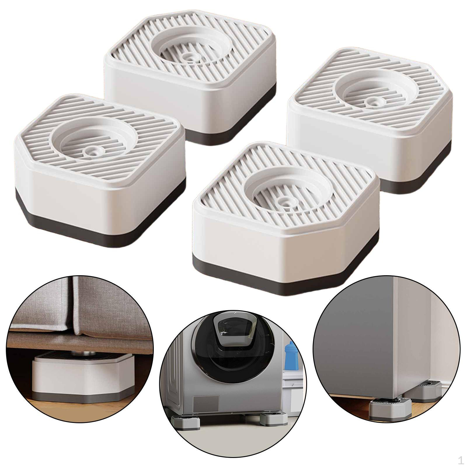 

4 Anti-vibration with Washers, Lightweight, Versatile, Non-slip, for Household Furniture And белый