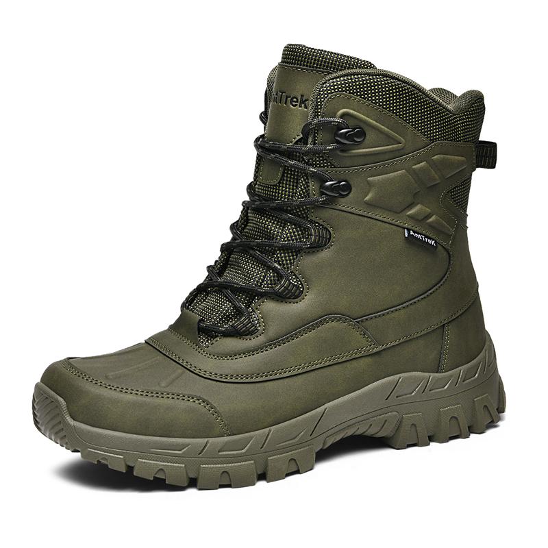 Men's high-top hiking shoes four seasons new non-slip field training boots breathable casual hiking boots desert adventure boots