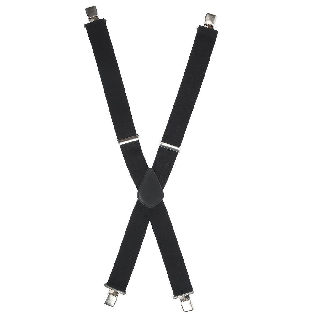 50mm Wide Suspenders Strap Clip X Type Elastic Heavy Duty Men S Strip Sling Decor
