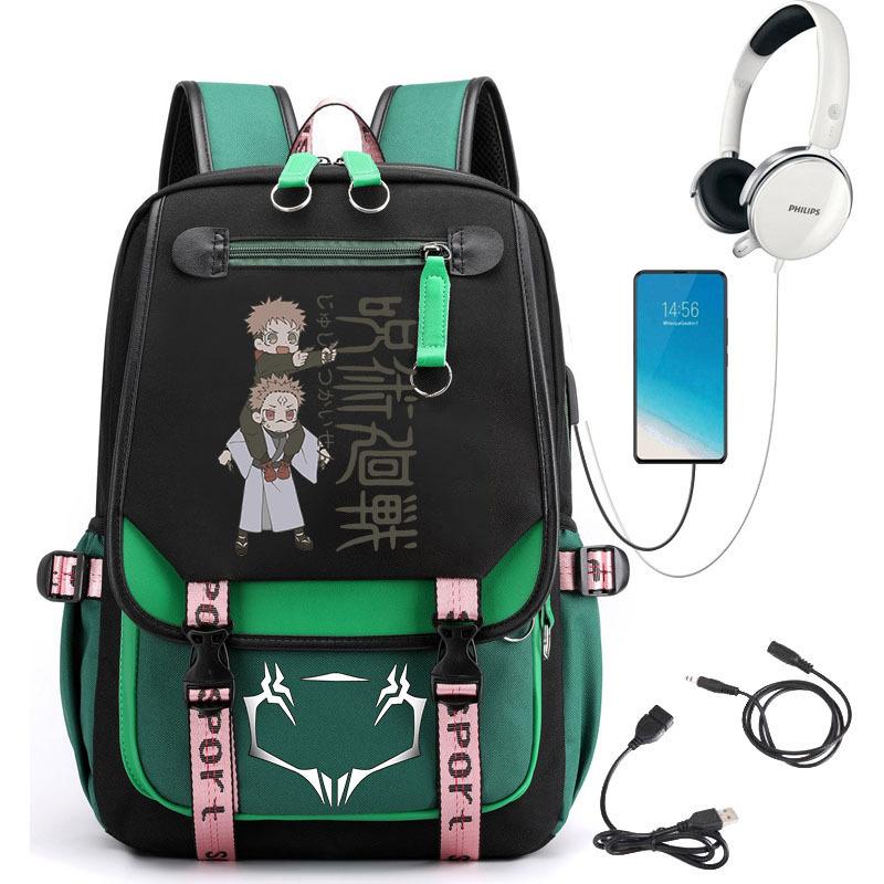 Popular Riman Peripheral Backpack Youth Student School Bag Usb Large Capacity Student Computer Bag