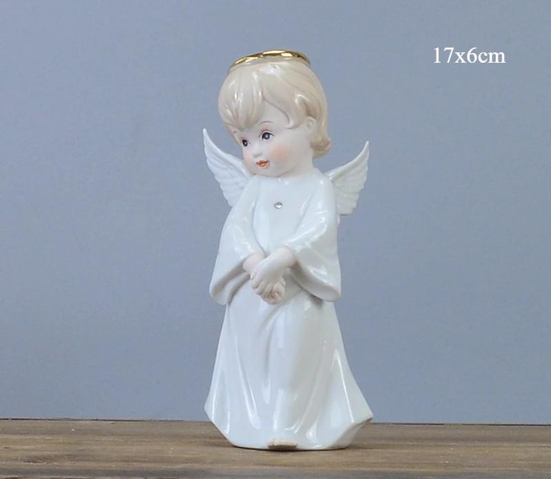 

Керамические украшения с персонажами, украшения для винного шкафа в фойе гостиной в европейском стиле в виде маленького ангела, предметы домашнего декора ручной работы