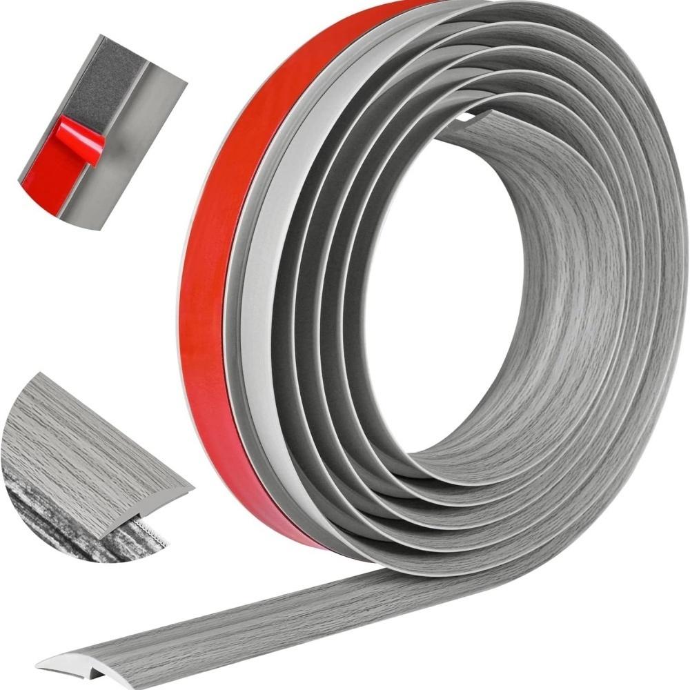 1pc 3metersX3.5cm Professional Carpet To Tile Floor Transition Strip Self Adhesive Cuttable Threshold Cover Household Doorway
