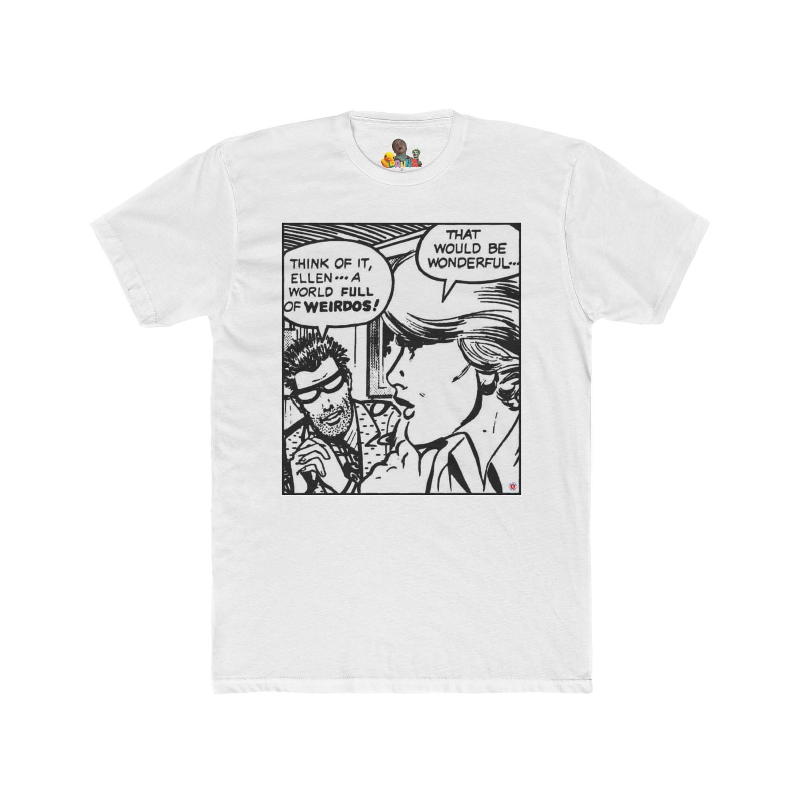 Roy Lichtenstein Graphic Cotton Tee World full of Weirdos T-Shirt XXXL