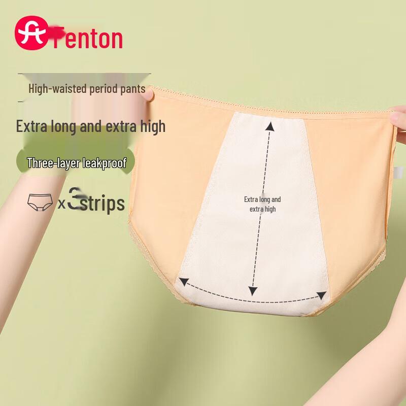 

Fenteng Women s High-Waist Period Underwear L