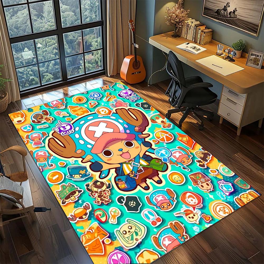 Tony Tony Chopper Gamer Room Functional Rug Carpet, Non Slip Washable Large Area Floor Mat Bedroom Home.-TING