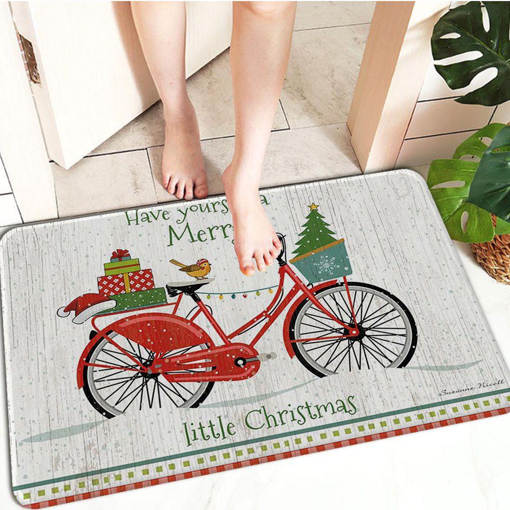 Christmas Church Dolls Entrance Door Mat Cheaper Anti-slip Modern Area Rugs Living Room Balcony Bathroom Printed Carpet Doormat