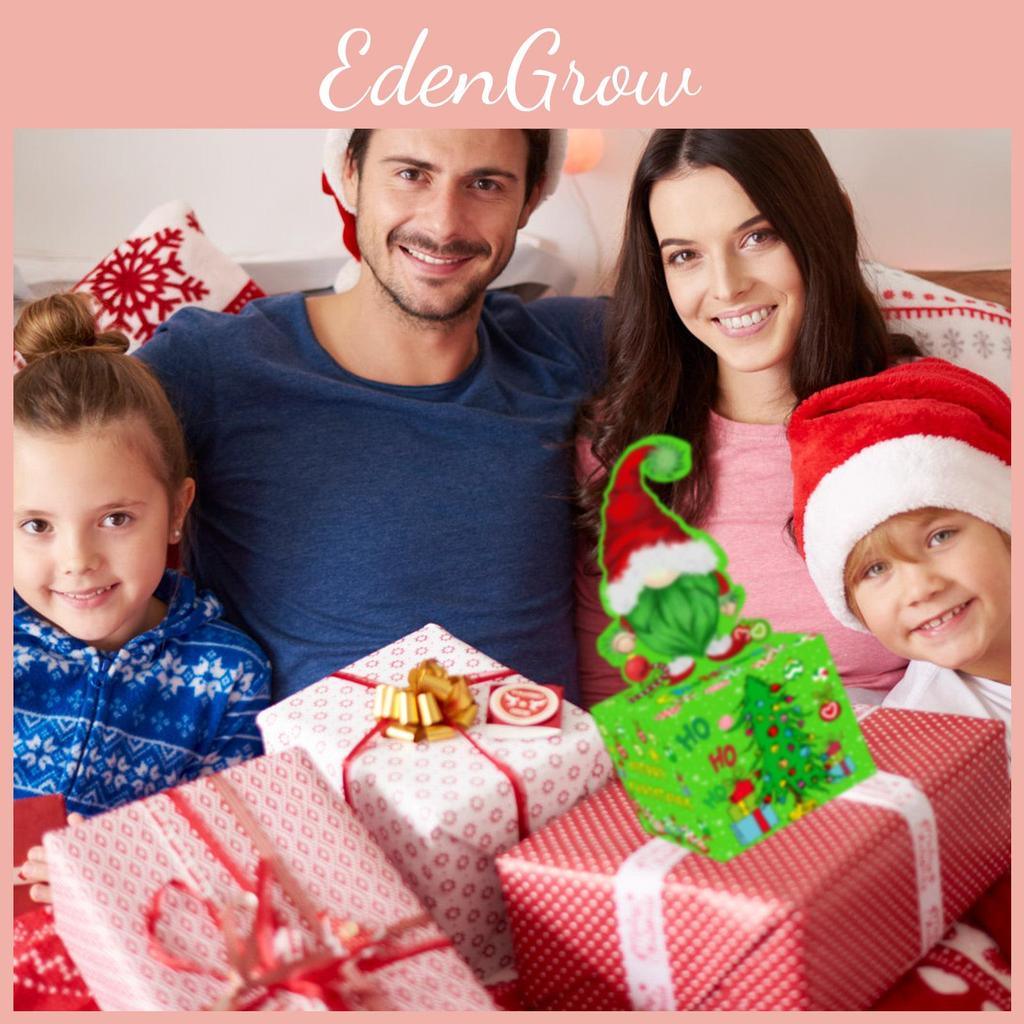 Party Gift Christmas Box With Elf Motif For Festive Decoration Presentation Gift