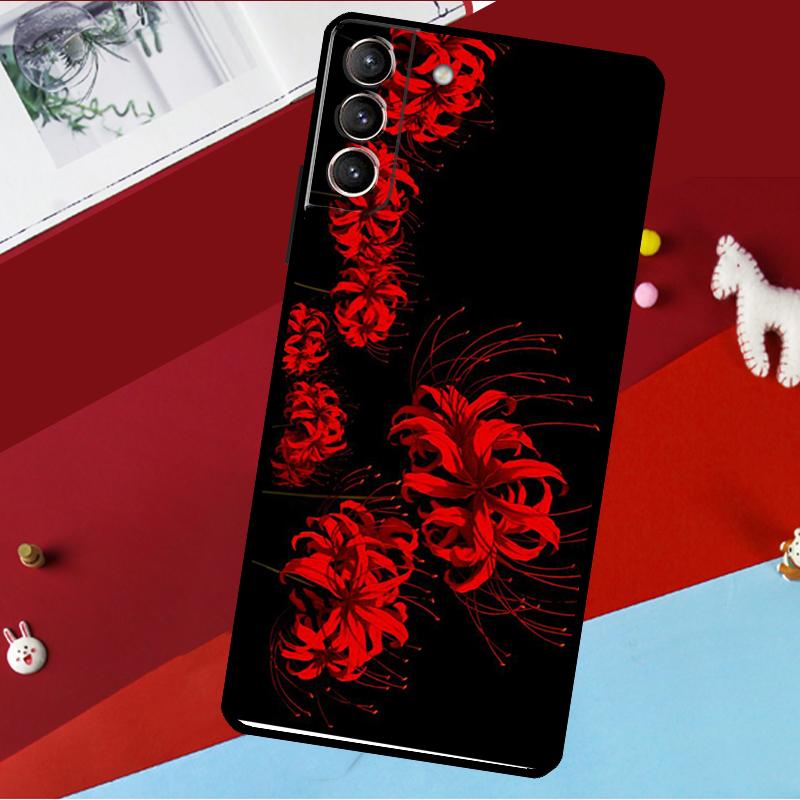 Lycoris Radiata Flower Funda For Samsung Galaxy S25 S24 S21 S22 S23 Ultra S9 S10 Plus S20 FE S25 FE Phone Case