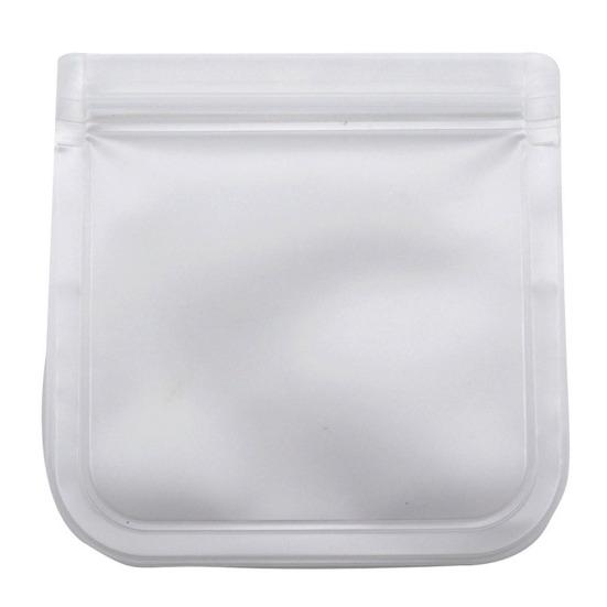 Reusable Transparent Fresh-keeping Bag Double Zipper Sealed Bag Leakproof Sandwich Bag Washable Food Storage Container
