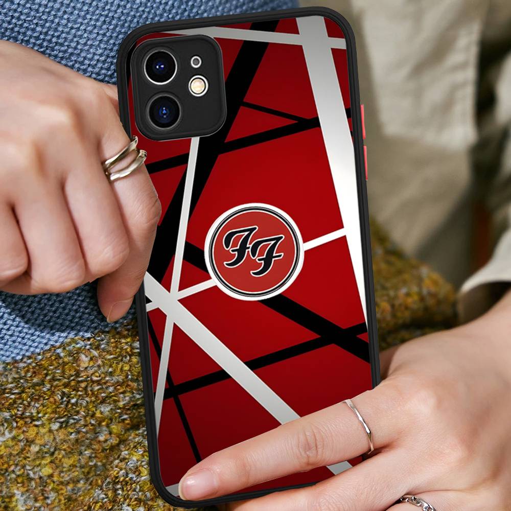 F-FOO FIGHTERS For Silicone Matte Phone Case For IPhone 16 Pro Max 15 14 13 12 11 X XS MAX