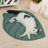 Cooling Cotton Cat Bed Mat LeafShaped Breathable Dog Sleep Blanket Double Sided Washable Pet Floor Rug Home Comfort Pad