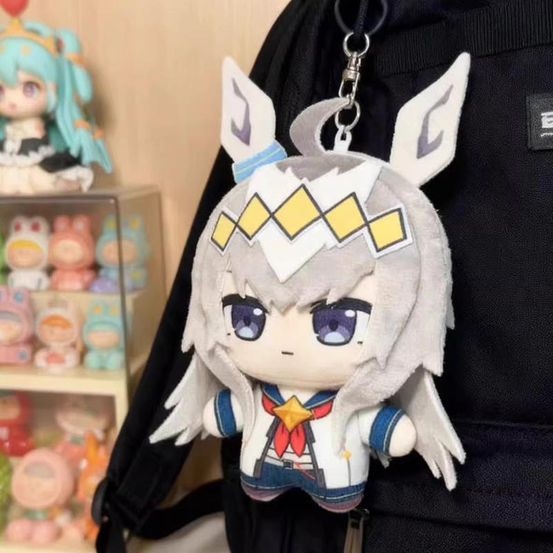 10cm Pretty Derby Plush Toy Oguri Cap Symboli Rudolf Stuffed Mini Doll Round Plushies Backpack Keys Pendant Fans Birthday Gifts