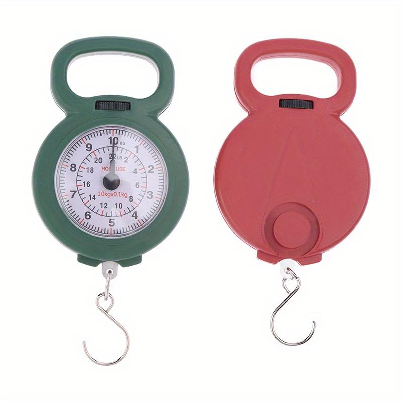 2 Stück Mini-Zeiger Hakenfeder Hänge waage Tragbare Angelwaage 10 kg Kapazität Digitale Lebensmittelwaage Gepäckwaage Waagen