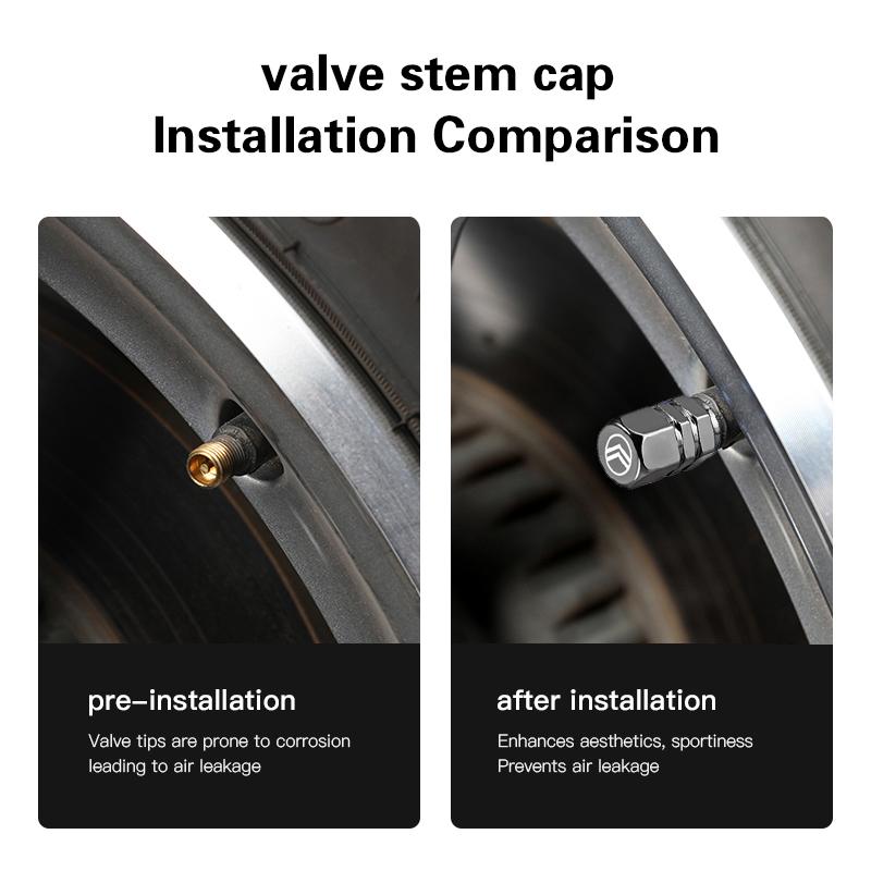 DBGO4 4pcs Styling Wheel Tire Valve Air Stem Cap Duust Cover For Citroen C3 2CV VTS DS5 RD3 Cross Xsara Grand Jumper Cactus Saxo Jumpy