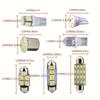 42PCS T10 6000K 12V White Combo LED Car Light Bulbs Kit Auto Dome Light,T10 SMD LED License Plate/Reading Xenon Bulbs For Car Led Interior Truck Light