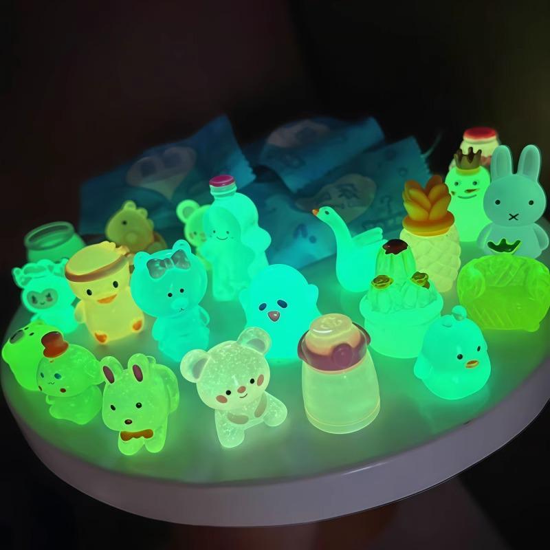 Luminous 3D Glow-in-the-Dark Cartoon Miniature Toy Figurine