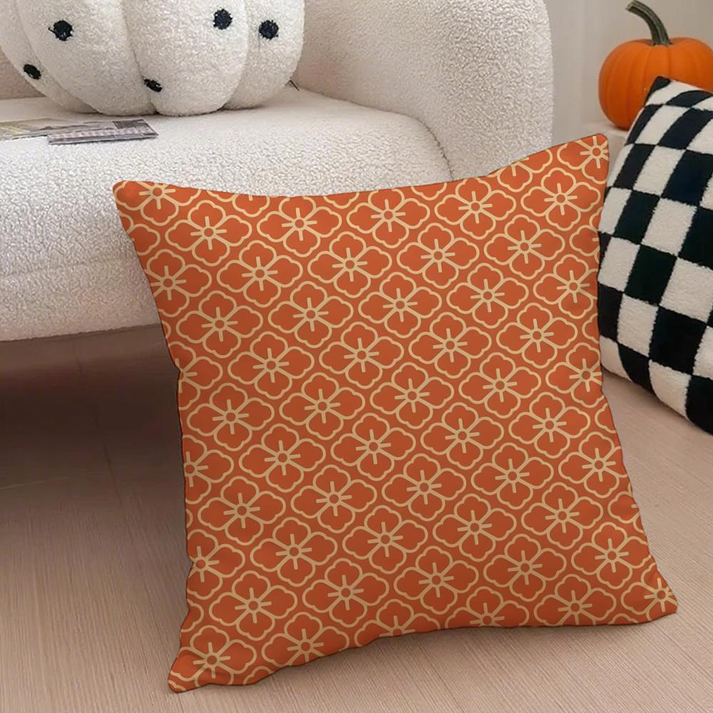 Traditional Chinese Classic Patterns Cushion Cover Throw Pillow Cover Hidden Button Durable Polyester Chair Cushion