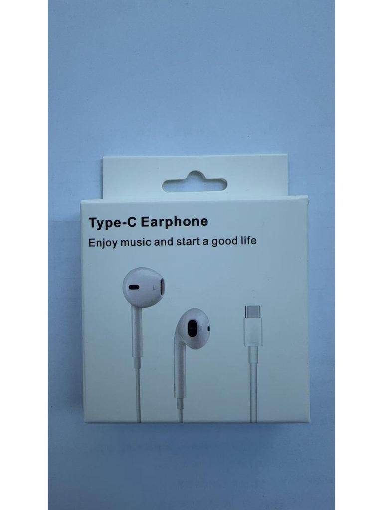 4th Gen Type-C Stereo In-Ear Earphones with Wired Control for Huawei/Apple
