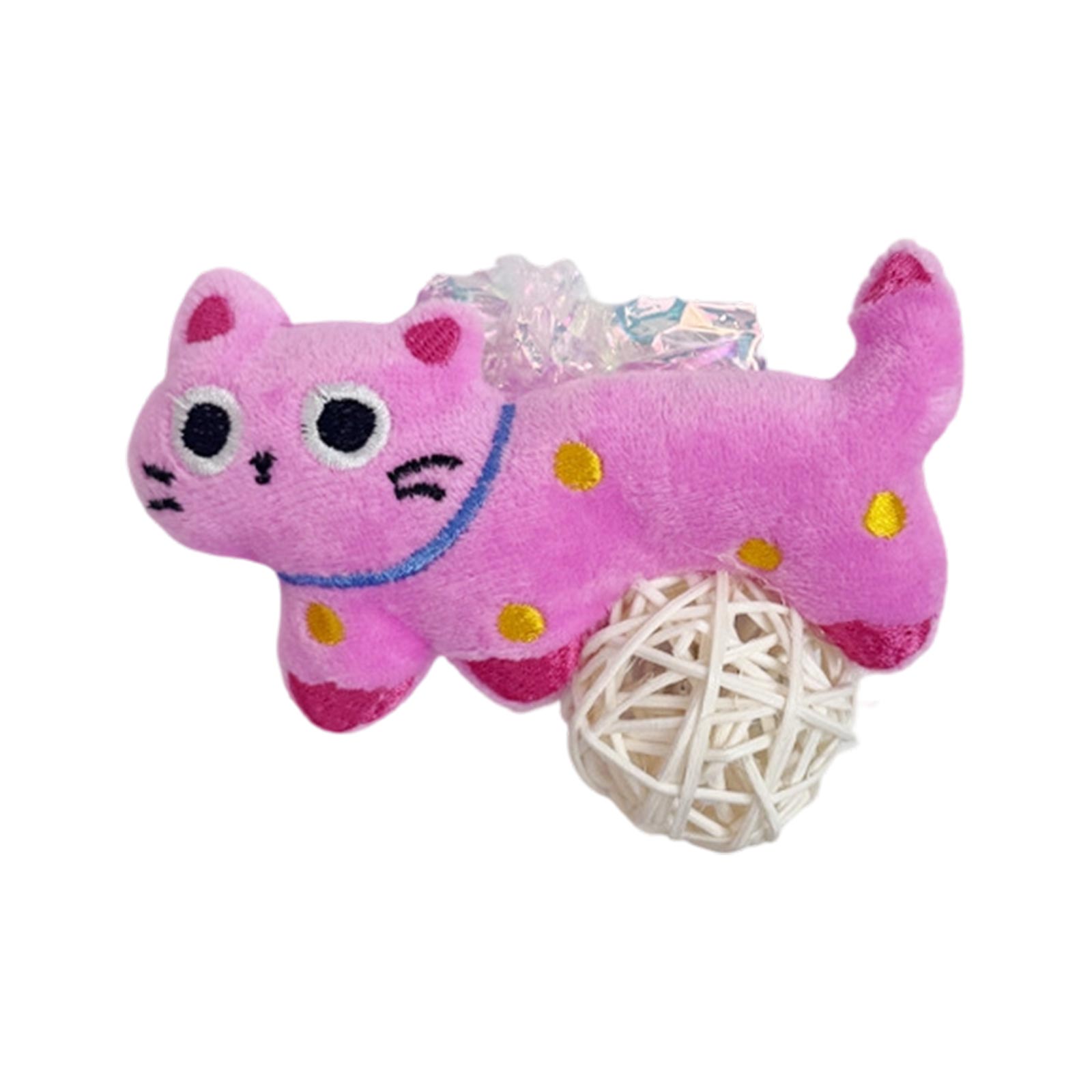 

Natural Cat Toy Set Wood Actinidia Ball Bell Sound Interactive Catnip Paper Cat Toy for Pet Cats Indoor Entertainment one size