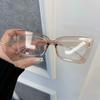 Montures de Lunettes Oeil de Chat Cool de Luxe Femmes Hommes Transparent Clair Marque Designer Monture Optique Oculos
