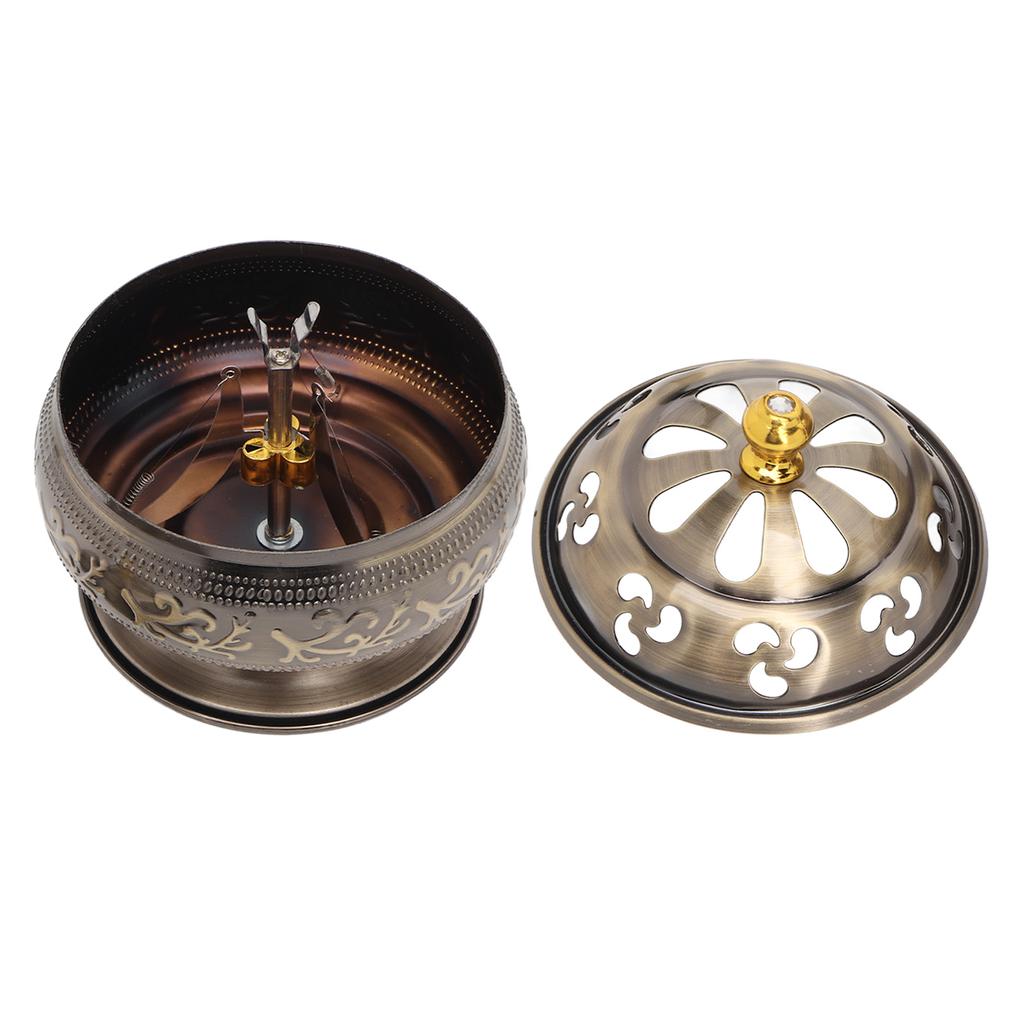 Rökelsekar Brons 12-timmarsmodell Legeringsmaterial Lätt Rengöring Dekorativt Metallrökelsebrännställ