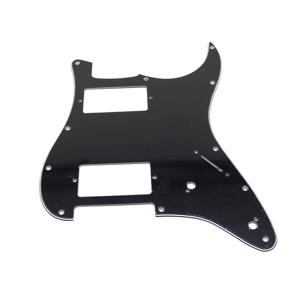 1ks Kytarový pickguard 2 otvory pro potenciometry Hliníkový 11 otvorů HH Pickguard Kryt proti poškrábání Kompatibilní pro kytarové díly stylu ST SQ