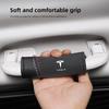 2Pcs Suede Handle Cover Car Roof Armrest Pull Protection Glove For Model 3 Y S X Highland Roadster Juguete Coil Cybertruck