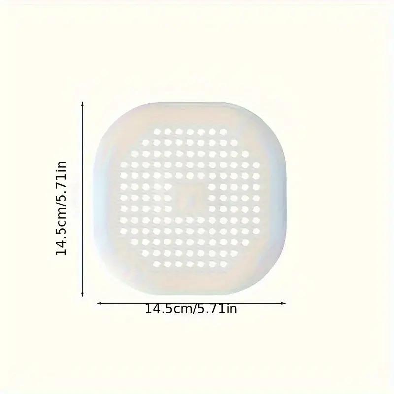 

1 шт. противоблокирующий силиконовый фильтр для волос для раковины - фильтры для слива канализации на кухне и в ванной - фильтры для душа и ванны серый