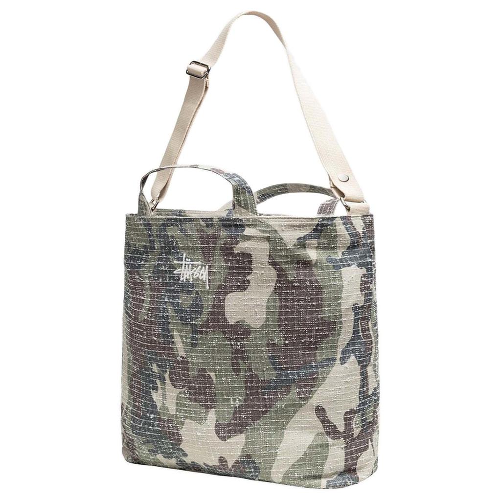 New Stussy Cotton Canvas Handbag, Shoulder Bag, Crossbody Bag Regular Unisex Camouflage 134270-CAMO