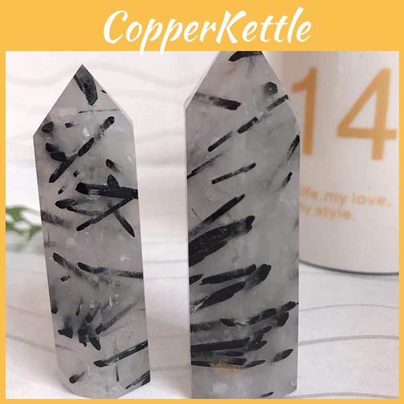 Unique Natural Black Tourmaline Crystal Obelisk Quartz Point Healing Decor Perfect For Spiritual Growth