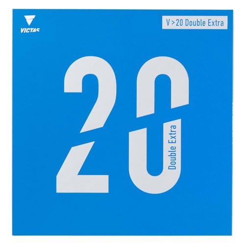 Victas (VICTAS) Table Tennis Rubber V 20 Double Extra, Inverted Soft, Red (0040) MAX 200080