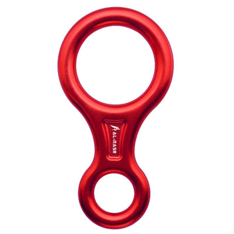 Good-35KN Rock Climbing Carabiner Figure 8Rappelling Rope Descender Aluminum Figure Belay Device Abseiling Downhill Equipment