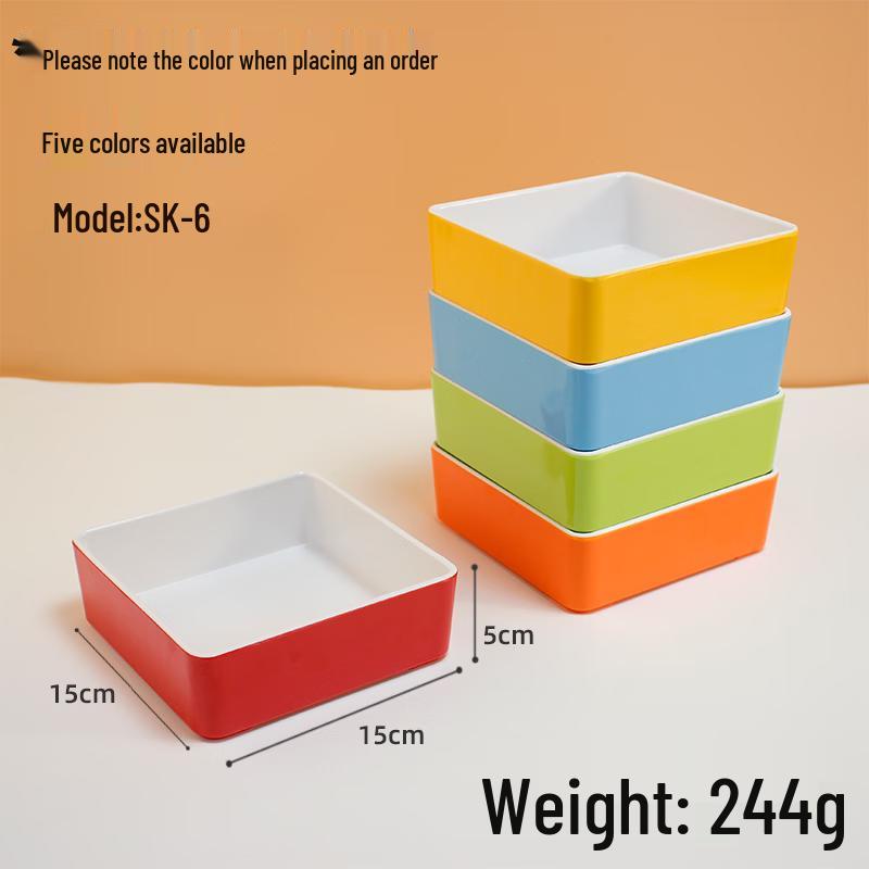 Wuhe SK-6 Thickened Plastic Rectangular Serving Tray
