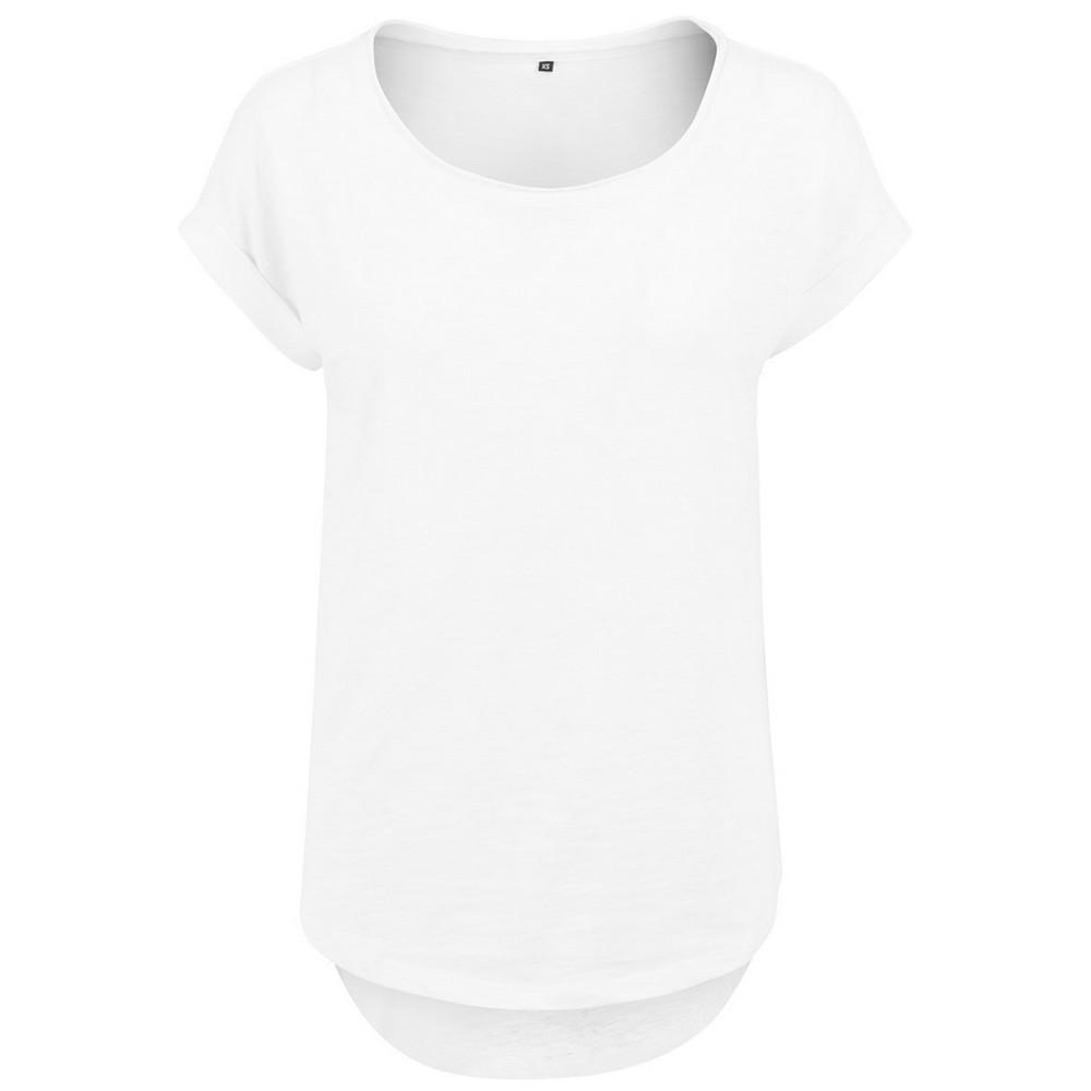Construye tu marca Camiseta larga slub para mujer/señora