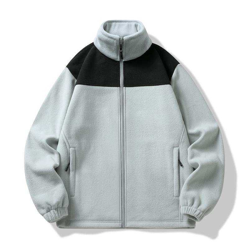 

Флисовая куртка колор-блок 2024: Дышащая, теплая и флисовая ветровка для мужчин и женщин 4XL