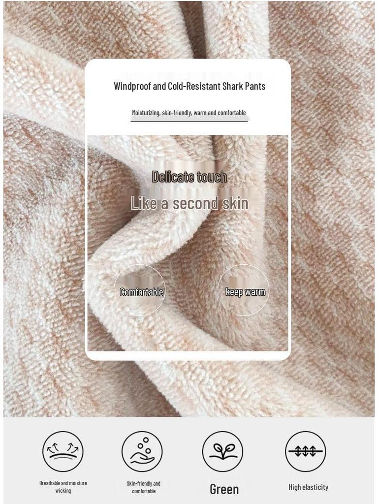 Shark Velvet Übergröße Damen Warme Leggings - Verdicken Herbst/Winter Enganliegend