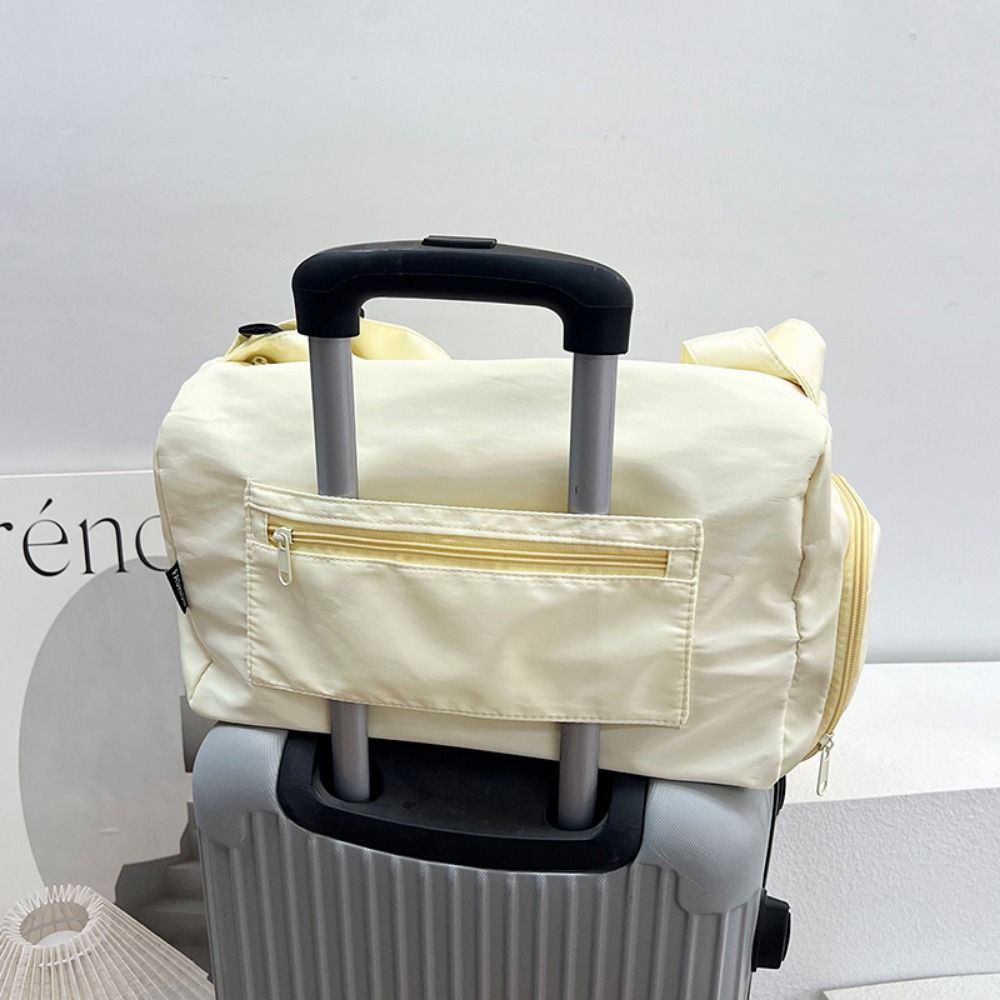 Canvas Crossbody Tote Bags Solid Color Luggage Bag Underarm Bag Sports Shoulder Bag Women