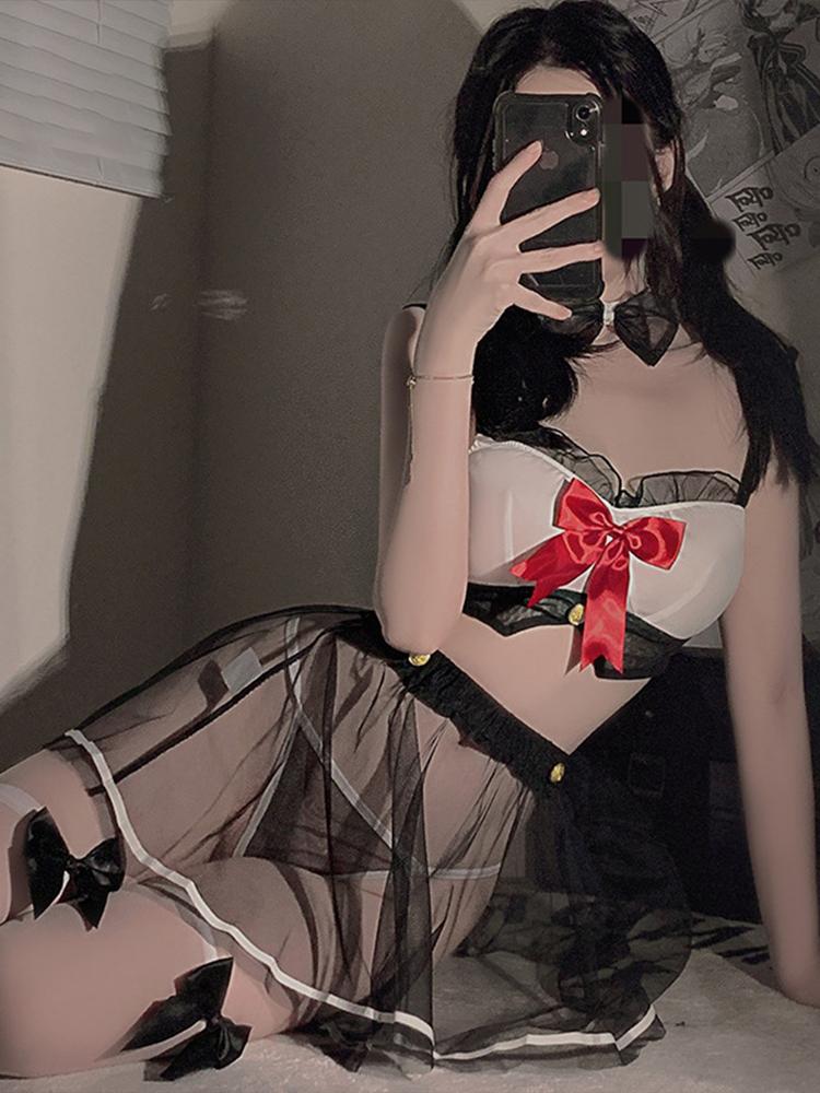 Sexy Lolita Underwear Soft Transparent Sleepwear Cosplay Role Playing Costumes For Sex Game Couple Onlyfans Apparel Erotic Oufit