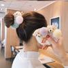Cute Elastic Plush Bear Hair Ties Furry Ball Ponytail Holder Lovely Elastic Band