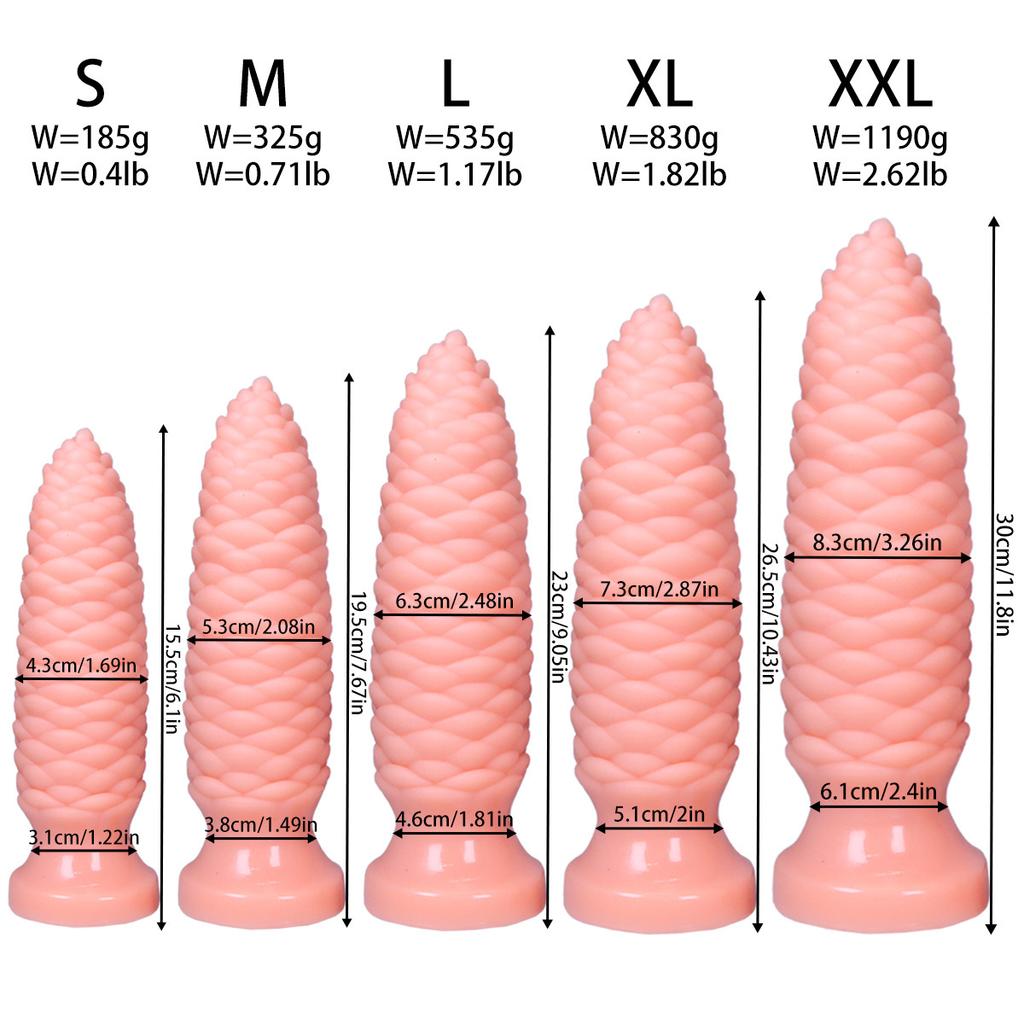 Extra Large PVC Soft Dildo Fisting Particles Anal Plug Masturbator Anal Dilator Adult Sex Toy Big Dick Strap On Penis