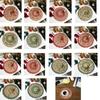 Round Tableware Mat Jute Coaster Santa Snowflakes Christmas Placemat  Home