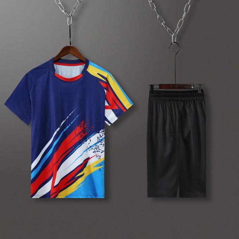 Badminton Table Tennis Shirts Shorts Set Men Kids 2XS-4XL Sportswear