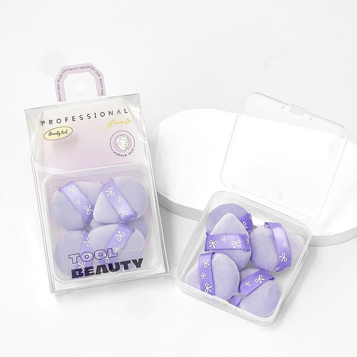 

Crystal Velvet Makeup Thumb Puffs: Wet/Dry Use, Non-Absorbent for Setting Powder - Girls Beauty Tool Set