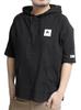 LOGOS Park Short Sleeve Logo Raglan Size Black Men's Hoodie, Pullover, Print, T-Shirt, 3L, (49)