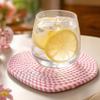 Heart Shape Cotton Rope Placemat Set of 4 - 8 Inch Woven Table Mats for Dining Room Kitchen Decor
