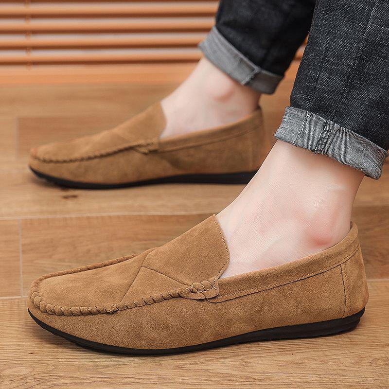 Herren Koreanische Mode Wasserdicht Rutschfest Weiches Leder Slipper - Atmungsaktiv, Verschleißfest Lässige Sommerschuhe