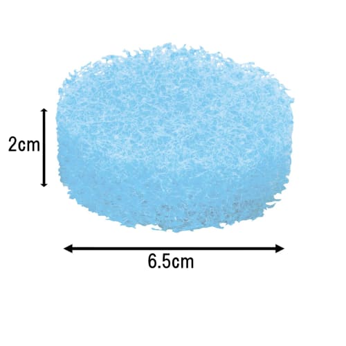 Mameita Kitchen Sponge, Blue, 6.5cm Wide x 6.5cm Deep x 2cm High, Kitchen Clean Pro, Sink Cleaning, Spare Replacement, Removes Limescale and Grease, E
