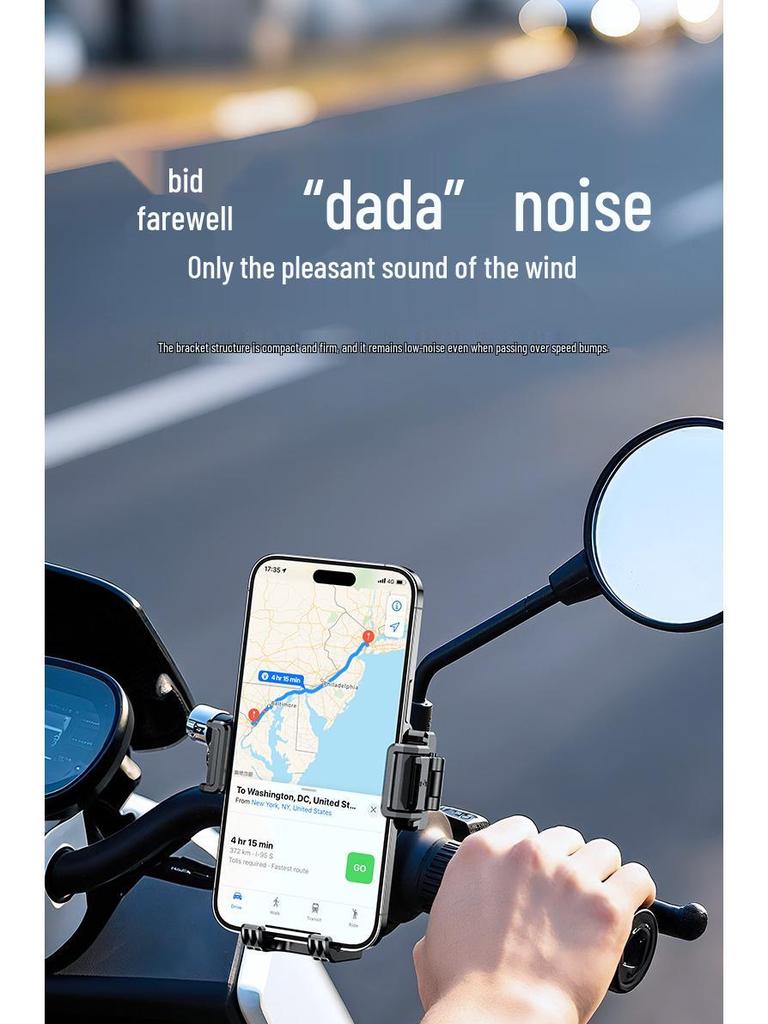 Shockproof & Vibration-proof Phone Holder for Bikes, Electric Scooters, & Motorcycles